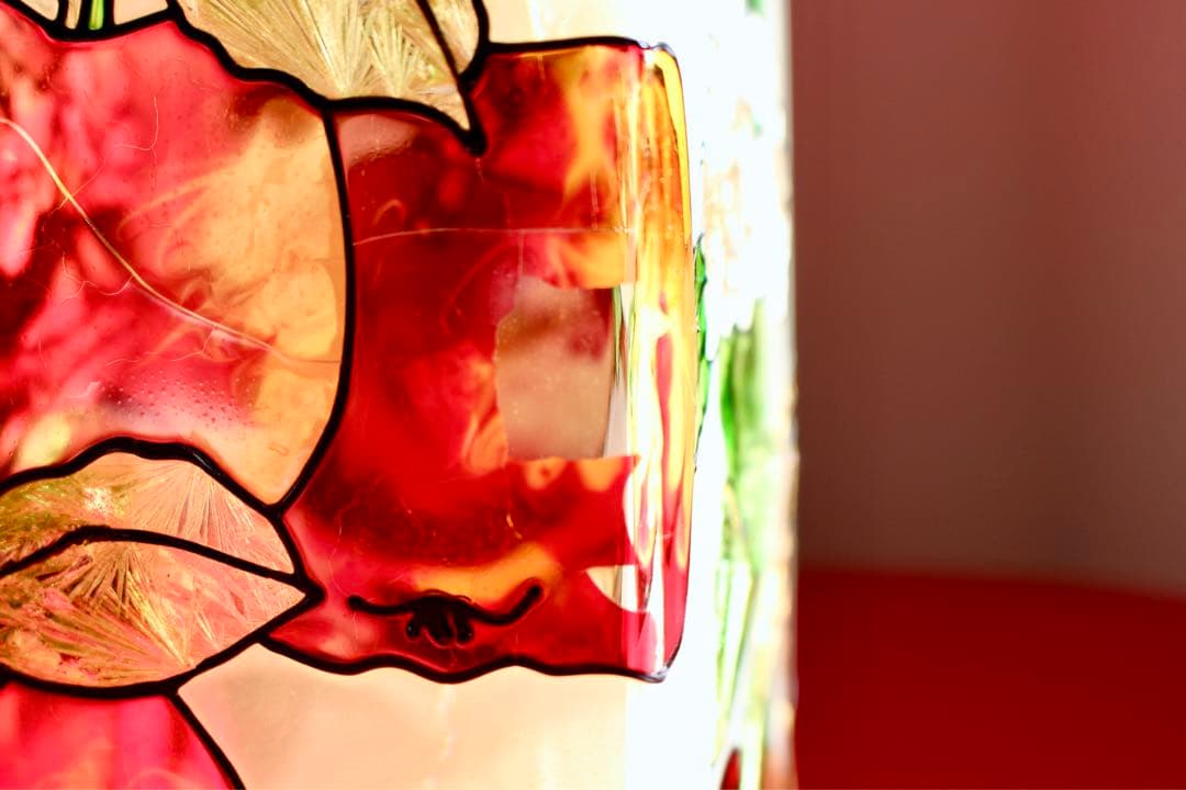 ガラスコレクション【Joan Baker ステンドグラス調 花瓶】