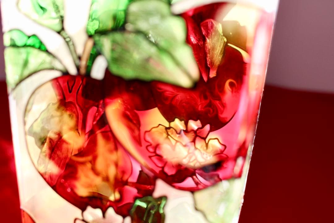 ガラスコレクション【Joan Baker ステンドグラス調 花瓶】