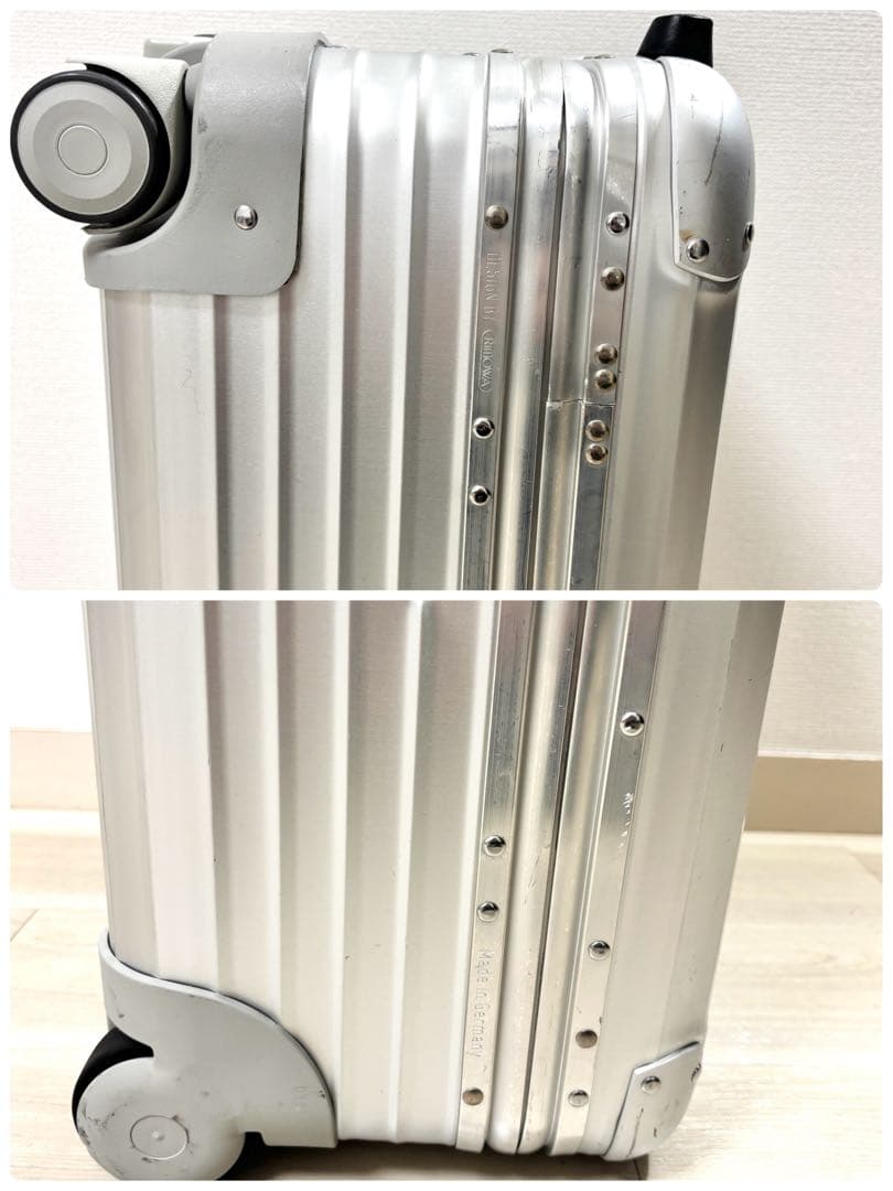 【廃盤希少品】RIMOWA × PORSCHE アルミスーツケース　鍵、ポーチ付