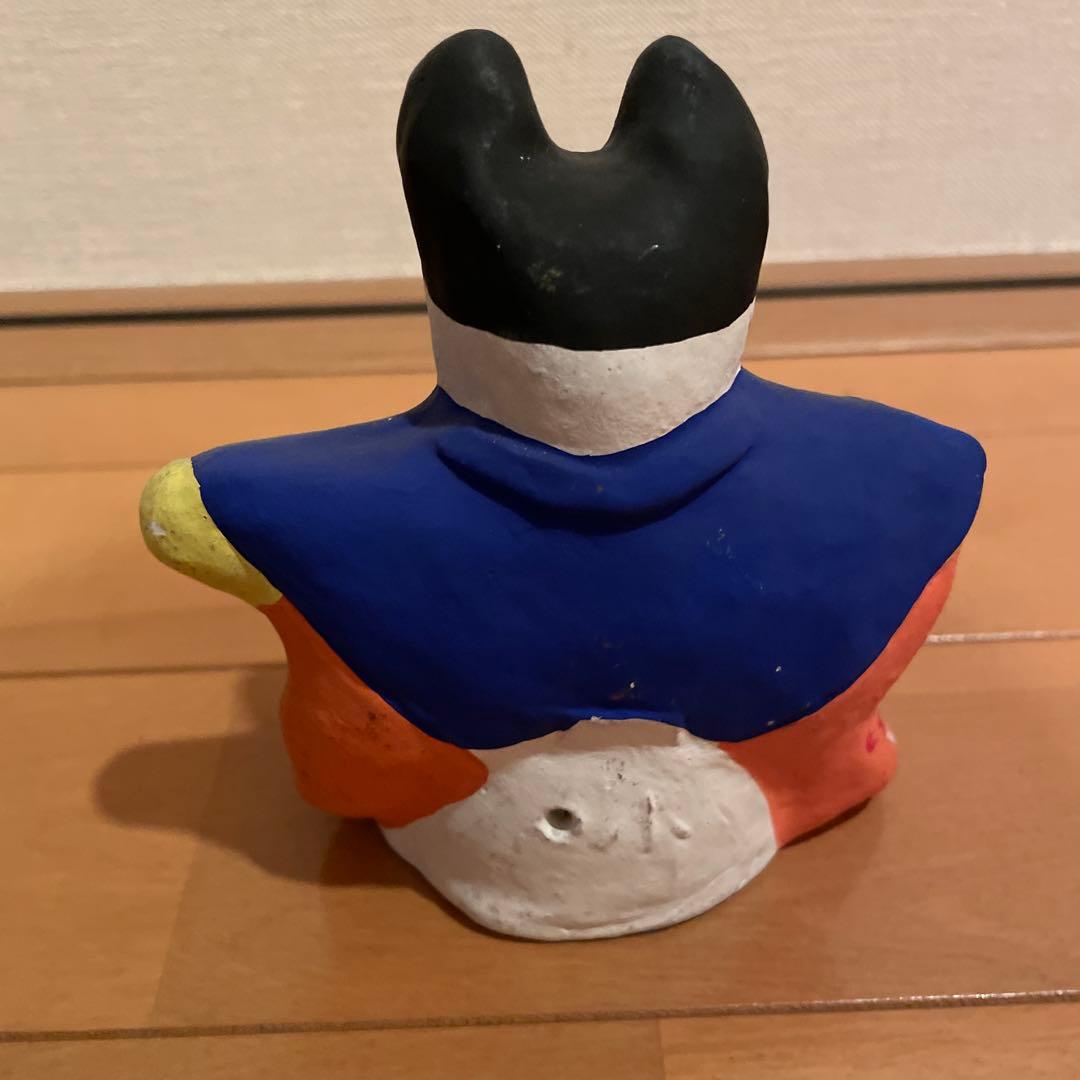 招き猫　小幡人形　土人形　細居文造　三味線猫　伝統工芸品