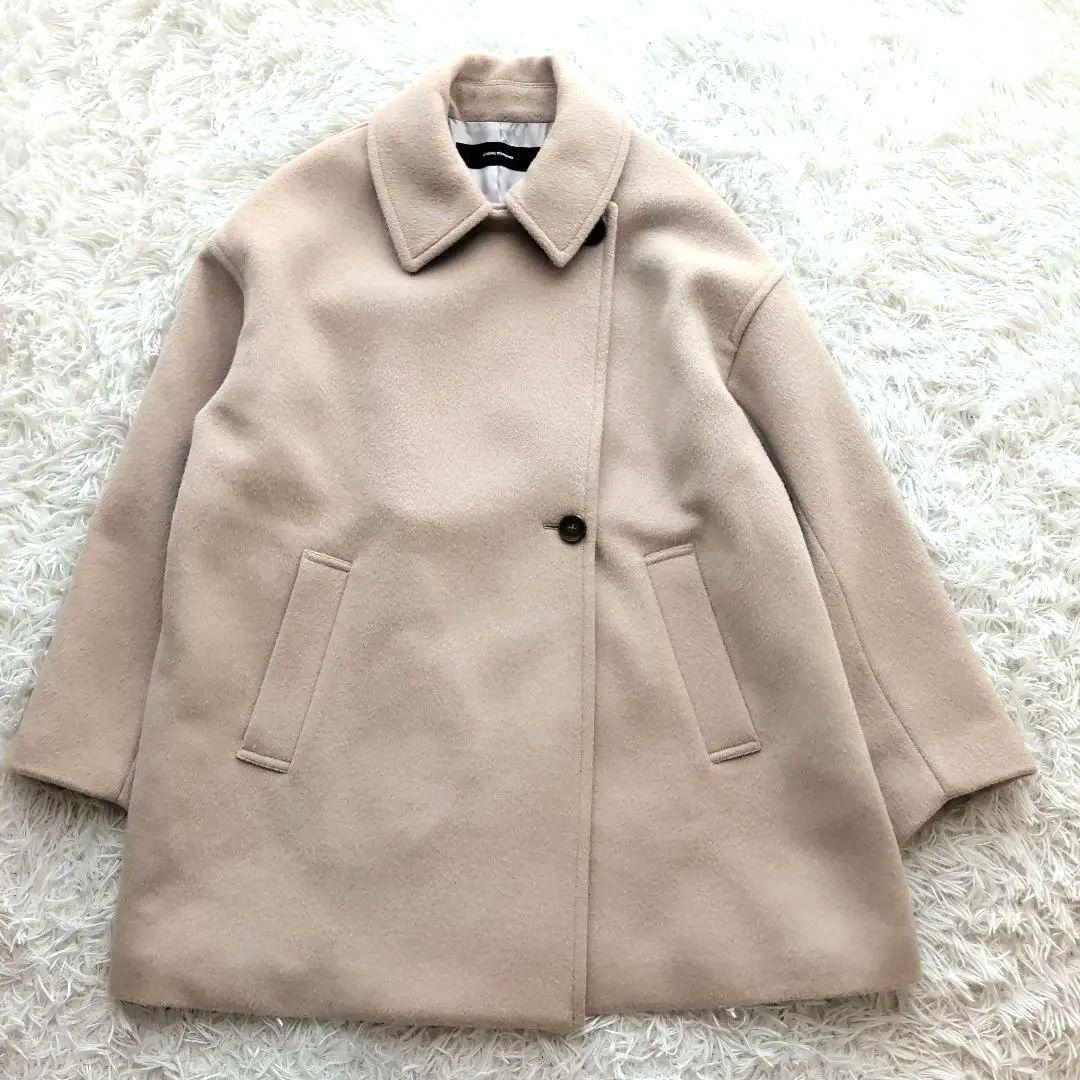 23AW ジャーナルスタンダード ウールアンゴラバルカラーミドルコート 38