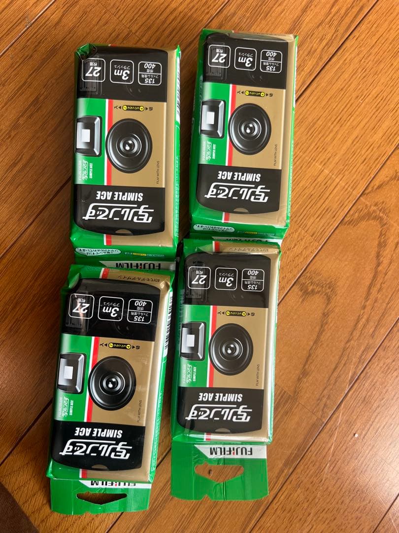 富士フィルム Simple Ace 使い捨てカメラ 27枚撮り 4個セット