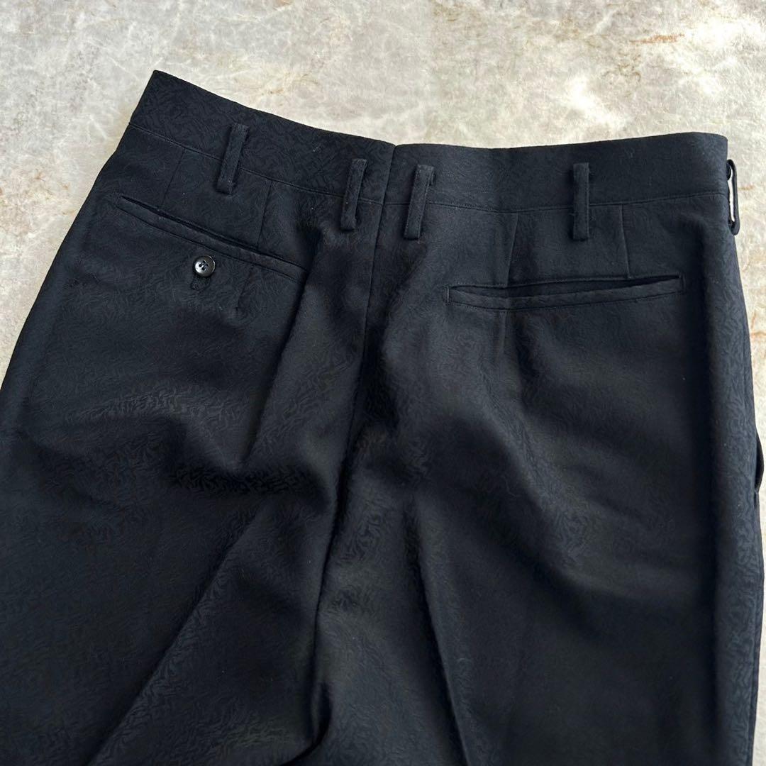 vintage ゴブラン織 総柄 デザイン ブラック フレア セットアップスーツ