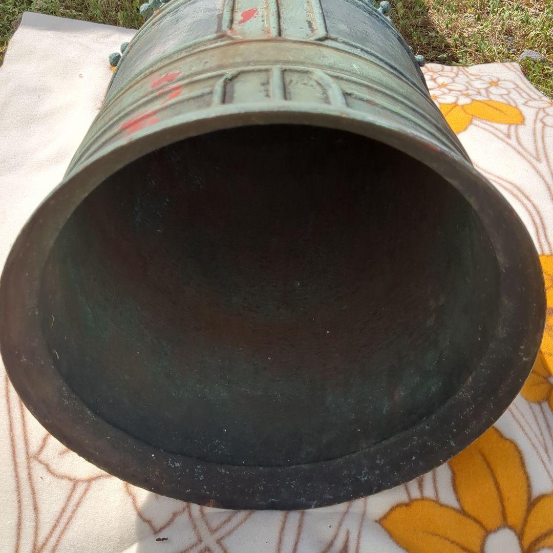 半鐘 双龍頭 釣鐘 梵鐘 青銅 古銅 真鍮 アンティーク 骨董 レトロ