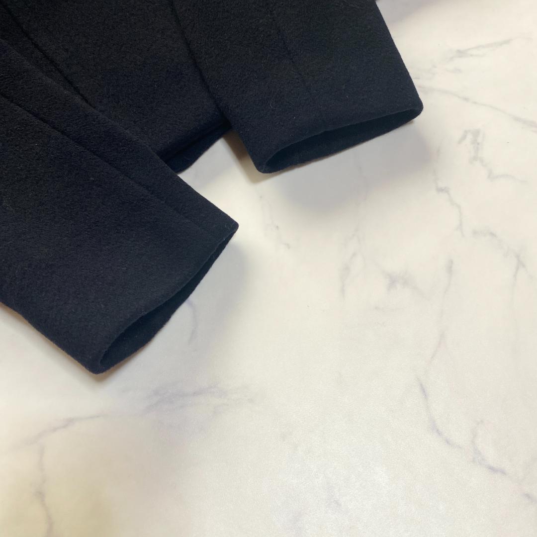 マッキントッシュロンドン カシミヤ混 ピーコート ダブル ネイビー 38