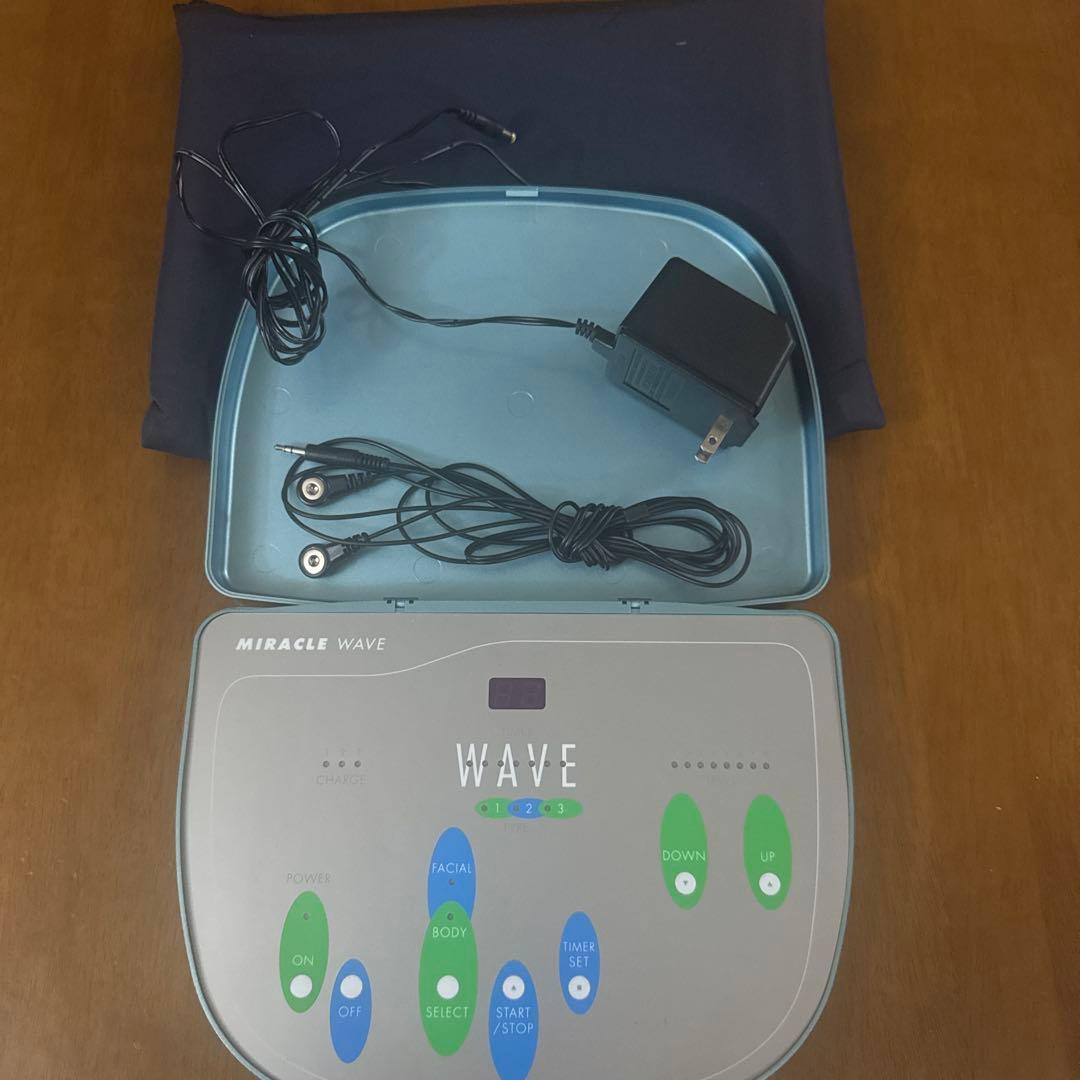 美品　通電チェック済　ミラクルウェーブ本体+3点付属品セット&特別ガイド付き