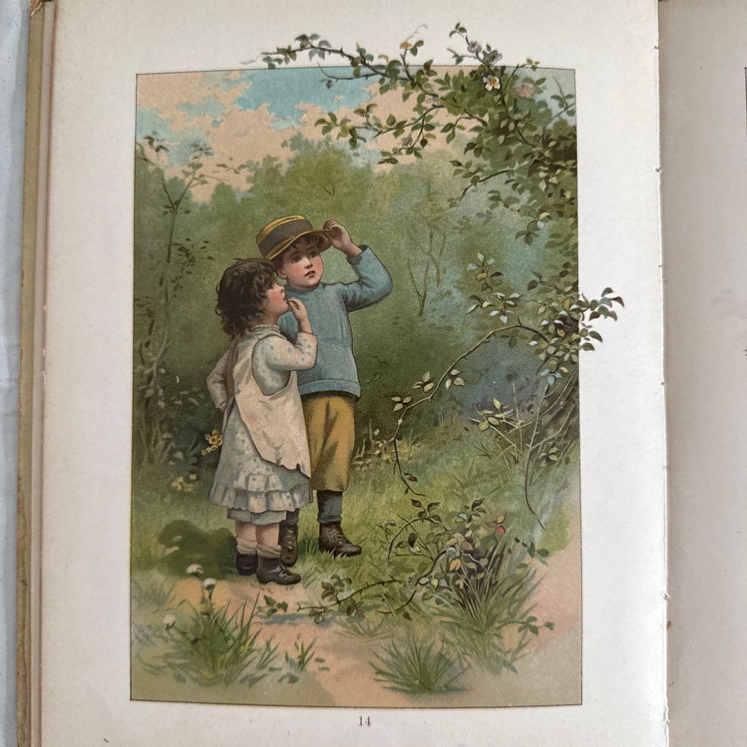 稀少アンティーク美しい挿絵ドイツ絵本　洋書ヴィクトリアン古書アーネストニースター
