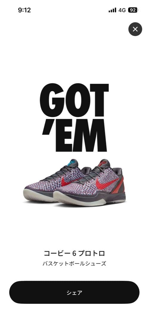 Nike Kobe 6 交渉不可