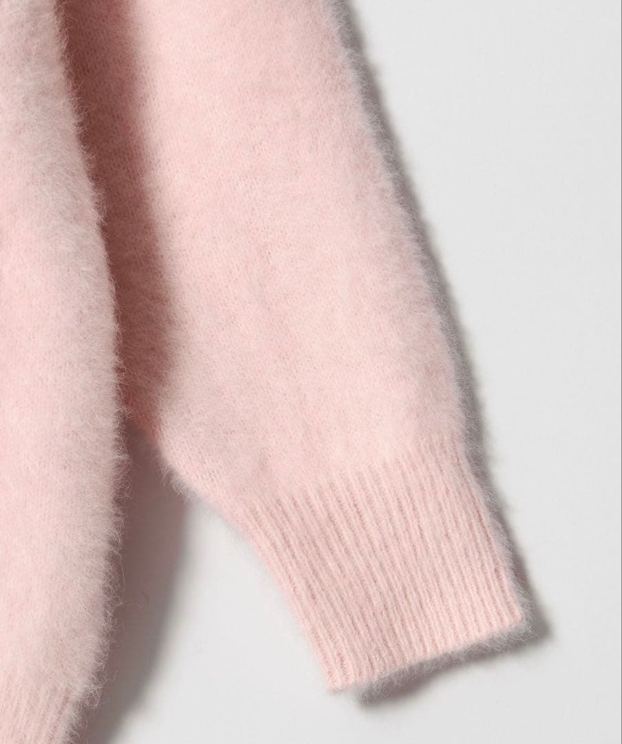 美品 今期 ユナイテッドアローズ フォックスカシミヤ ミドルカーディガン ピンク