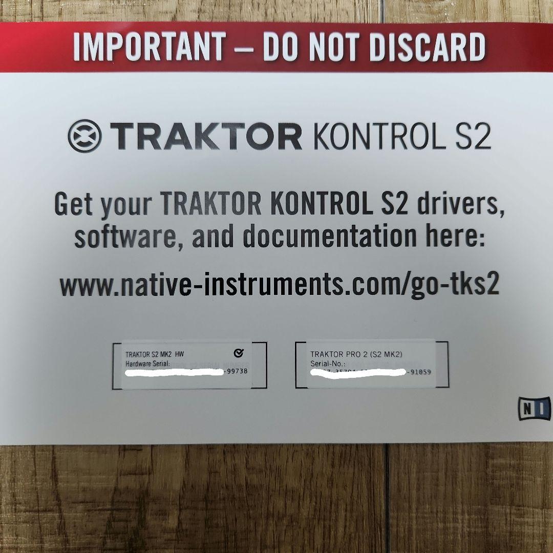 TRAKTOR KONTROL S2 MK2 PCDJコントローラー カバー付き