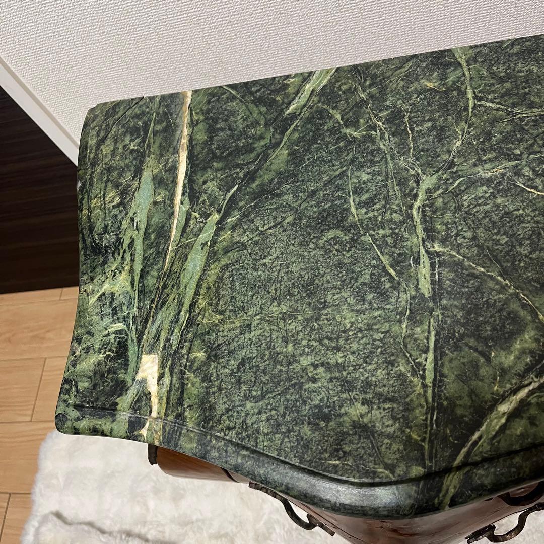 アンティーク　ルイ15世様式　コモード　チェスト　大理石天板 猫脚　真鍮