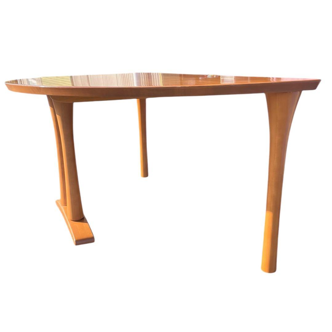 HR589 【希少デザイン】Karimoku ダイニングテーブル やや半円