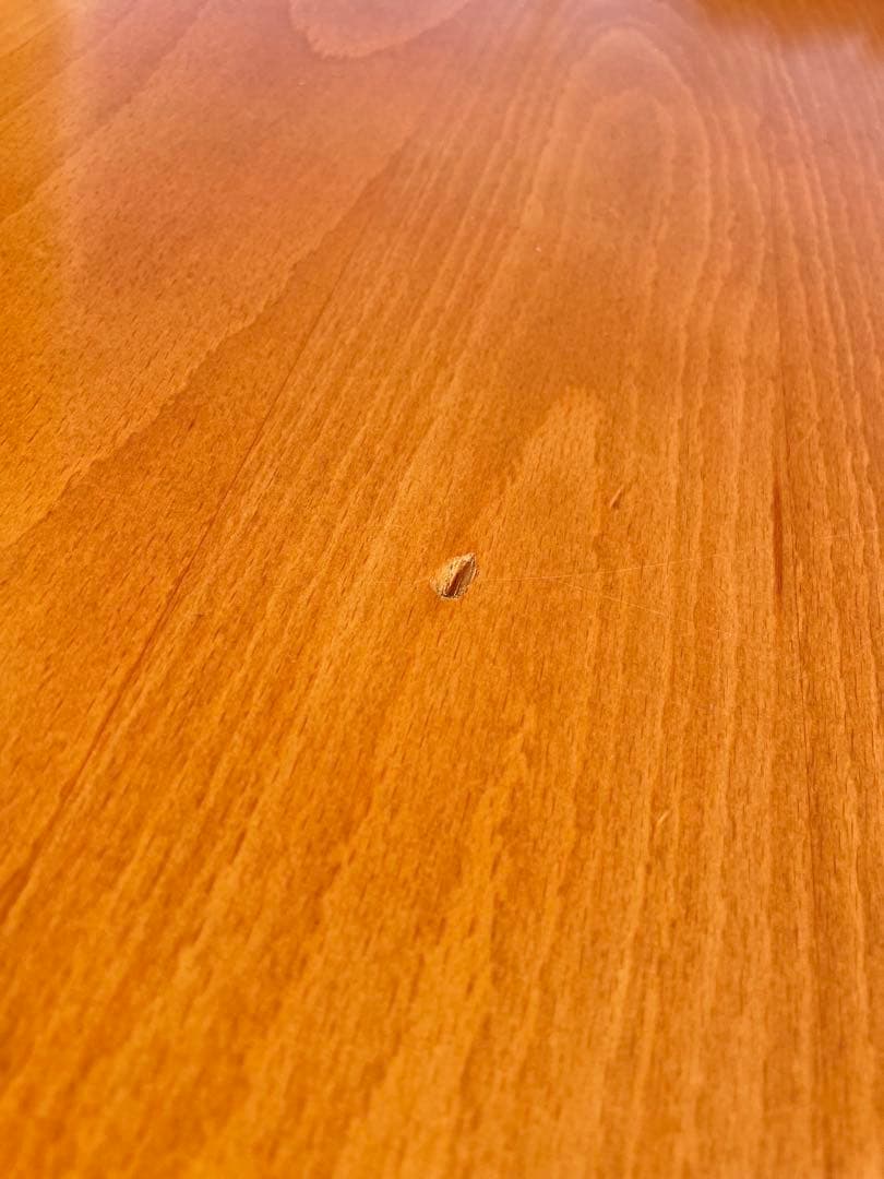 HR589 【希少デザイン】Karimoku ダイニングテーブル やや半円