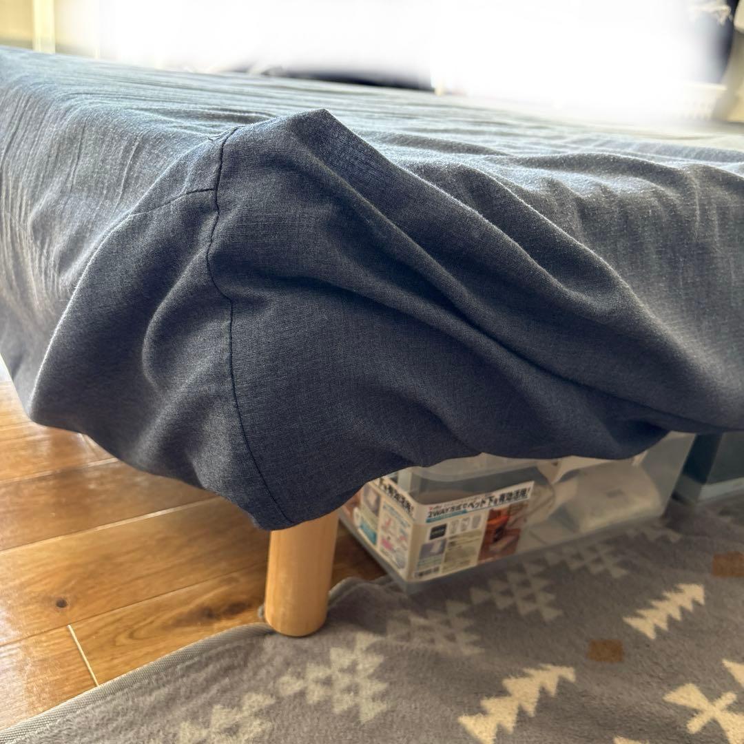 シングルベッド 収納ボックス付き｜ベッドフレーム｜省スペース