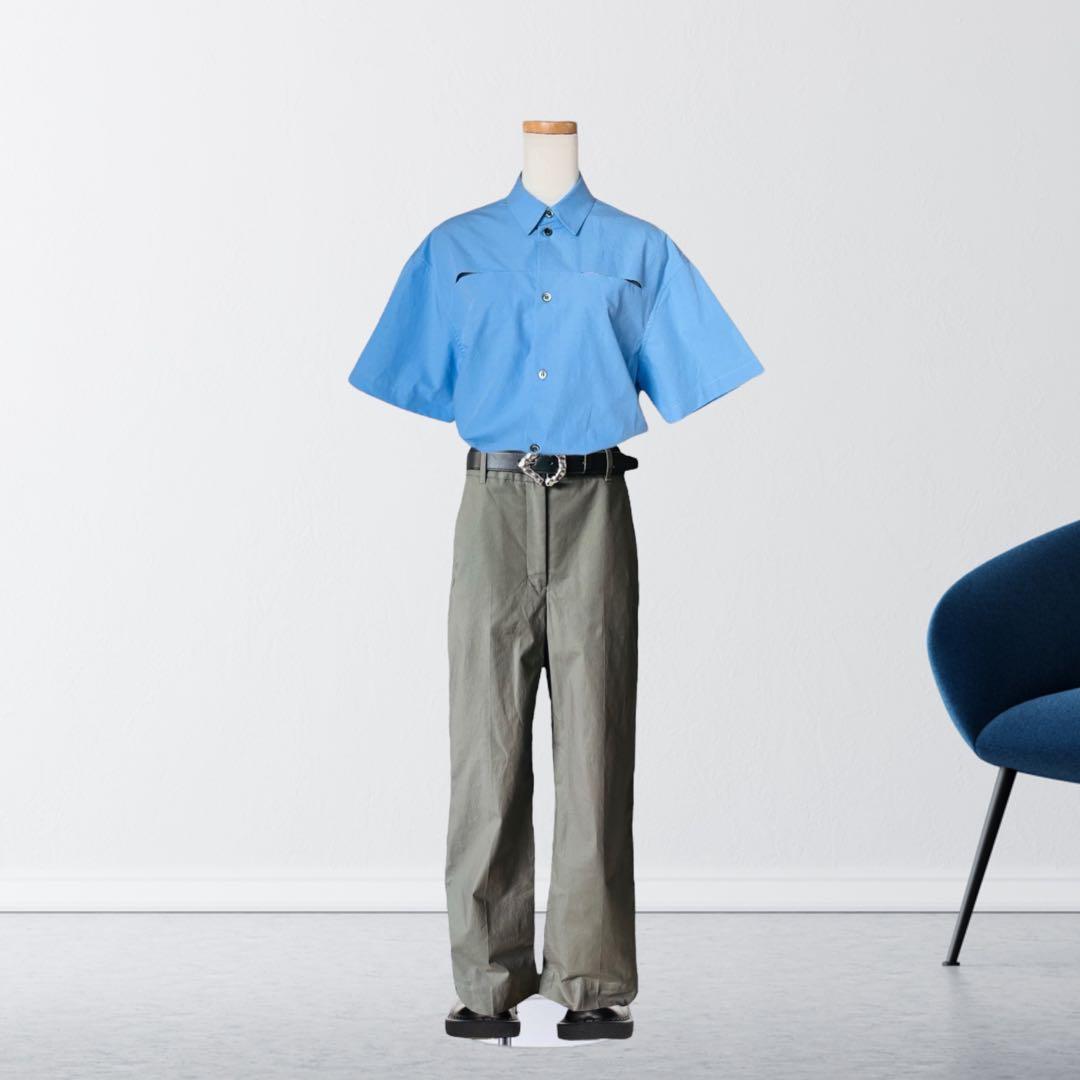 ３.１フィリップリム ノータック コットン パンツ 4 カーキ ARMY