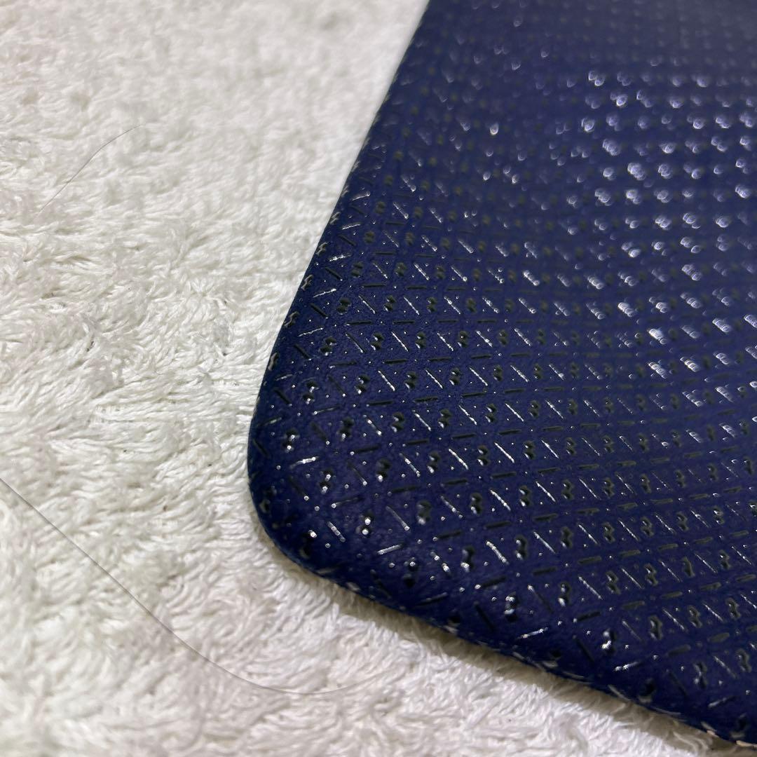 極美品　印傳屋　インデンヤ　巾着　ハンドバック　着物　紺色　ネイビー