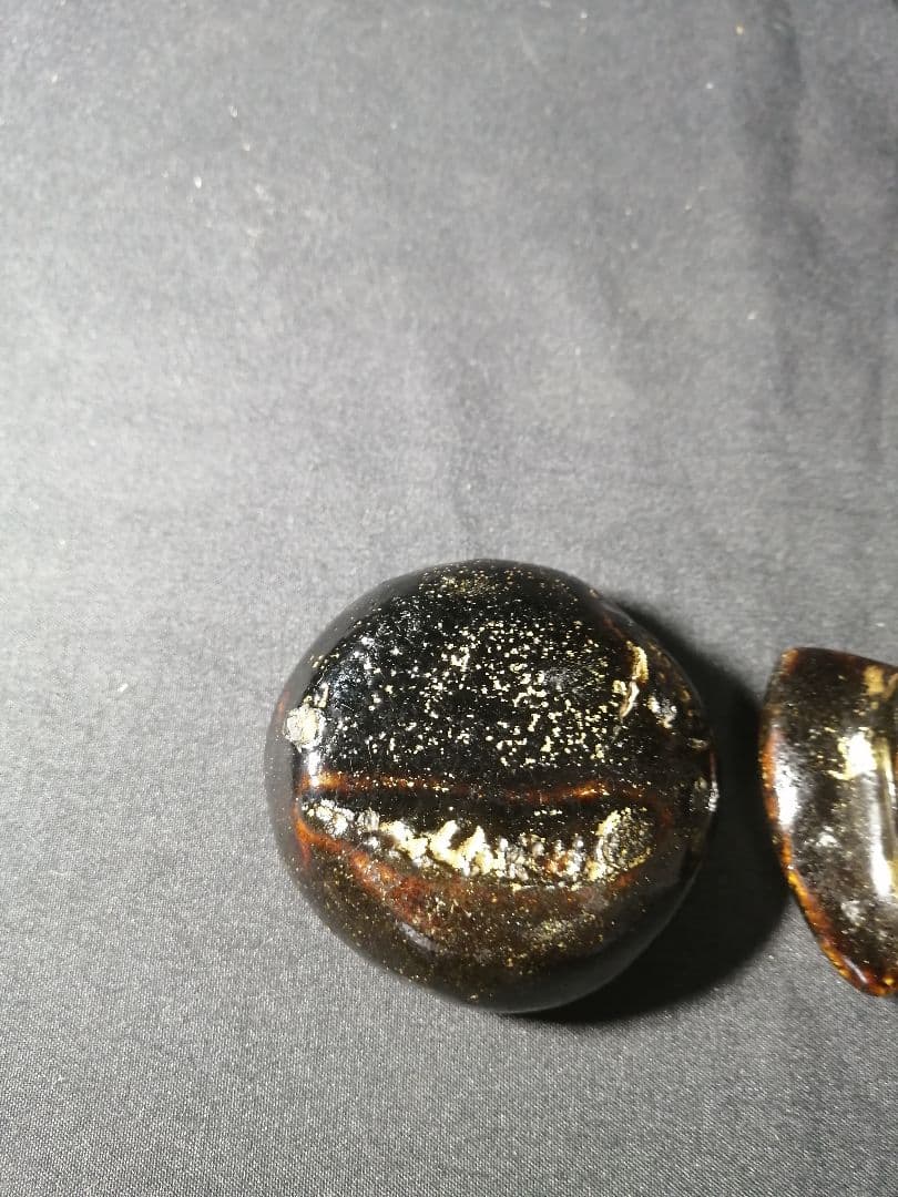 【茶道具】楽家四代一入作　雀香合　十二代弘入識箱　香合194