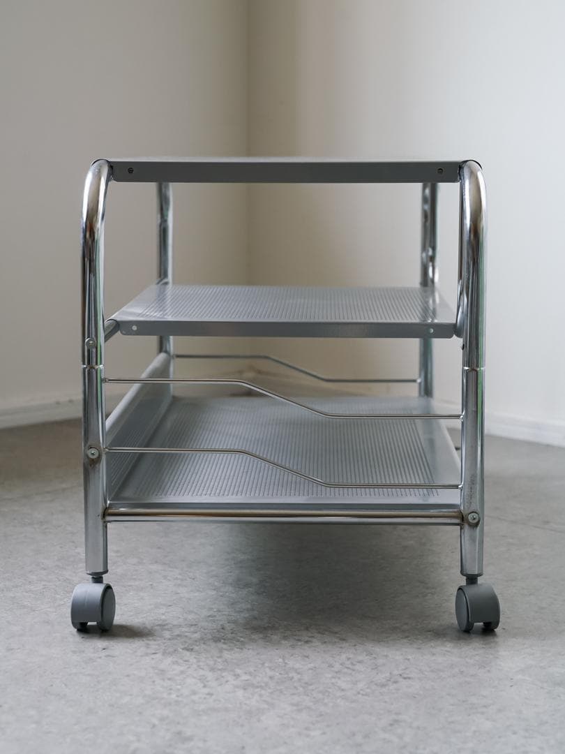 80-90's vintage パンチングメタル テーブル/TVボード モダン