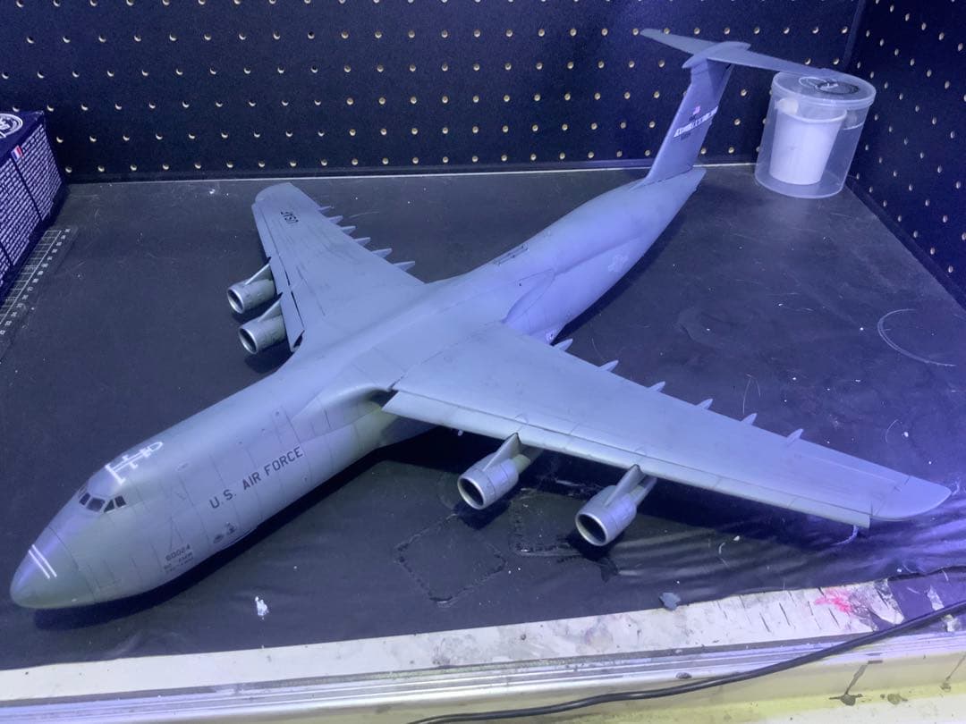 1/144スケールC5Bギャラクシー米軍大型輸送機