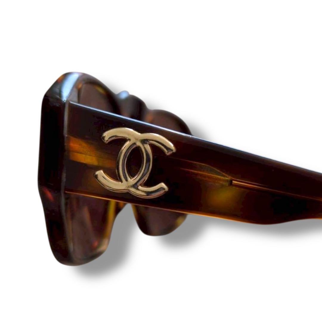 美品　シャネル　CHANEL ココマーク　サングラス　91235 べっ甲