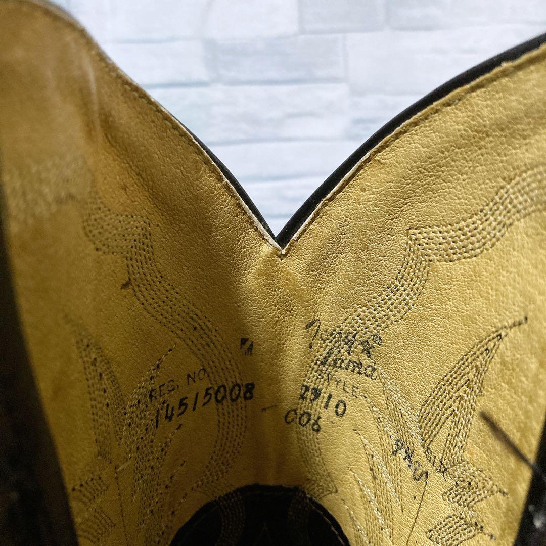 トニーラマ ウエスタンブーツ USA カウボーイ 本革 ブラック 黒 27