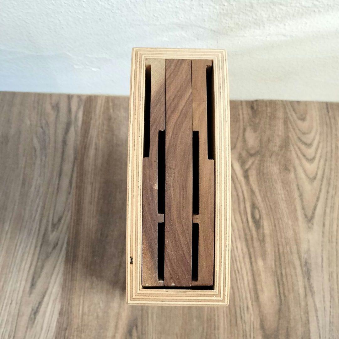 新品✨Eau オウ HYDRA ハイドラ 包丁立て ナイフブロック 木製