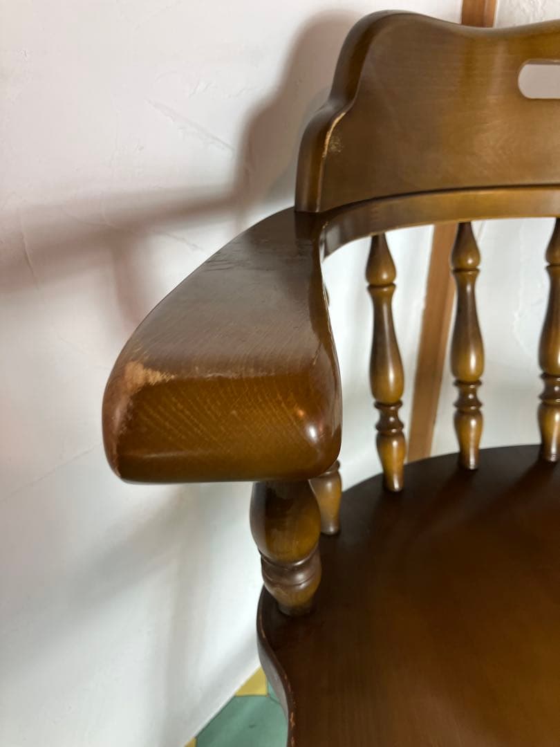 飛騨産業　キツツキ　ダイニングチェア　アームチェア　② イス　椅子　チェア