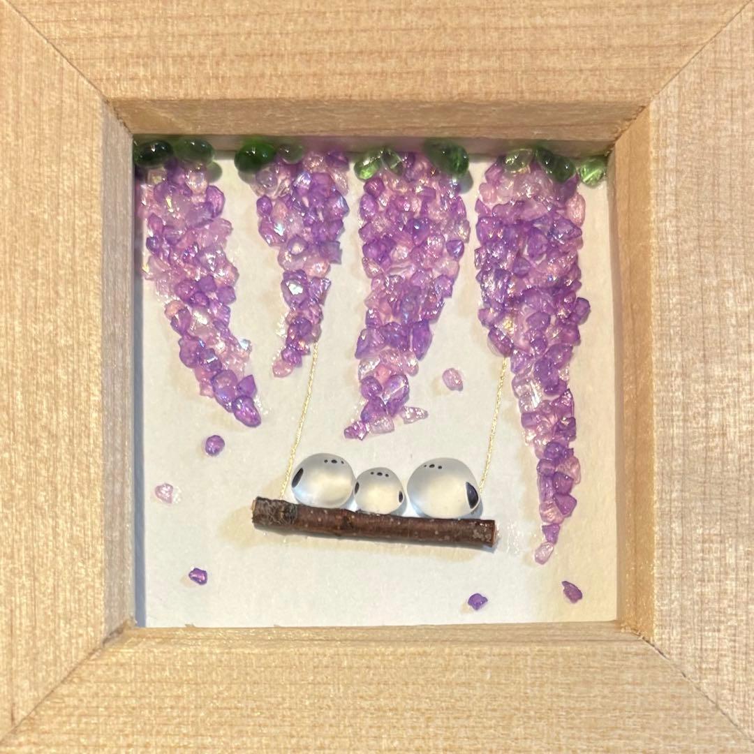 きい♡シーグラスアート