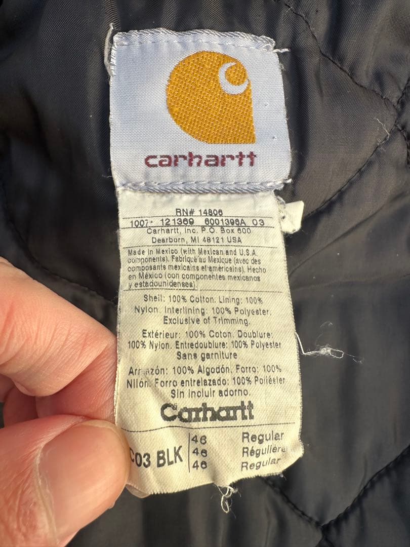 Carhartt トラディショナルジャケット ブラックフェード 90s