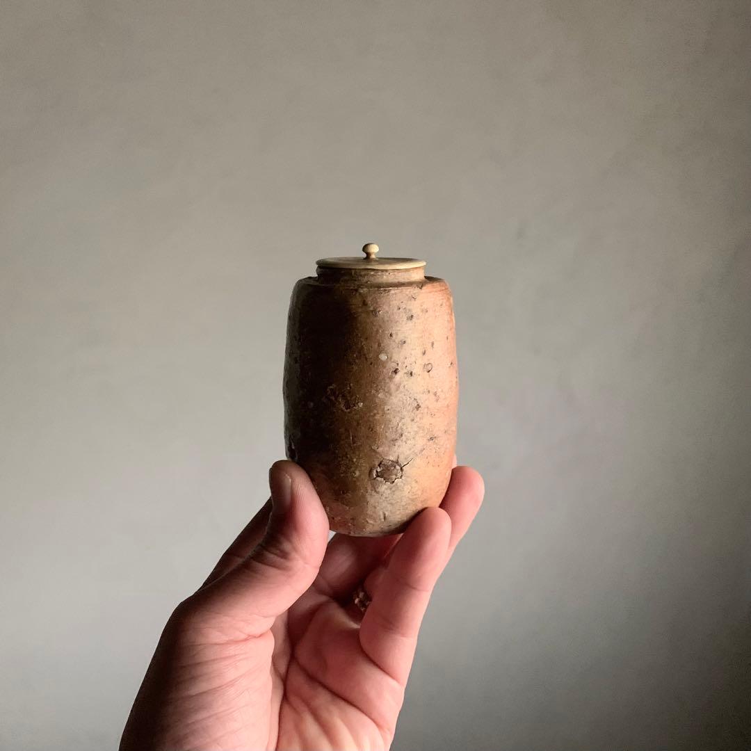 信楽 茶入 四代 清水六兵衛 茶道具 古美術 古道具 アンティーク