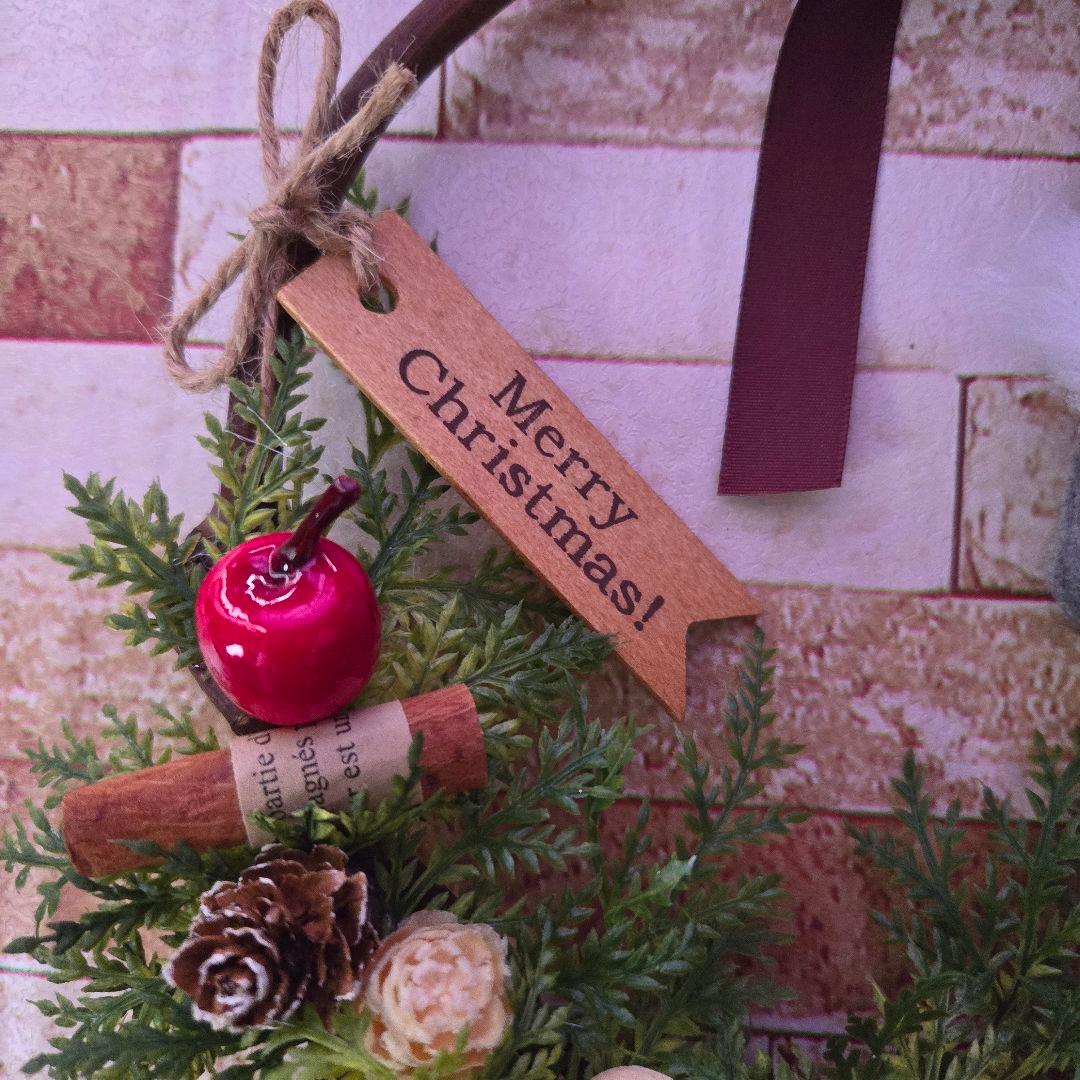 クリスマスリース 26cm×23cm Xmas