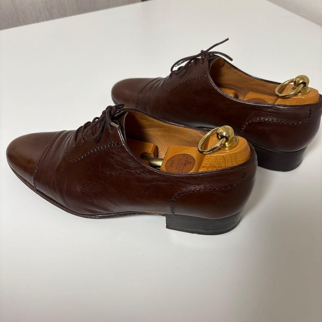 希少 ハンドメイド タニノクリスチー ダークブラウン スキンステッチ 6 1/2