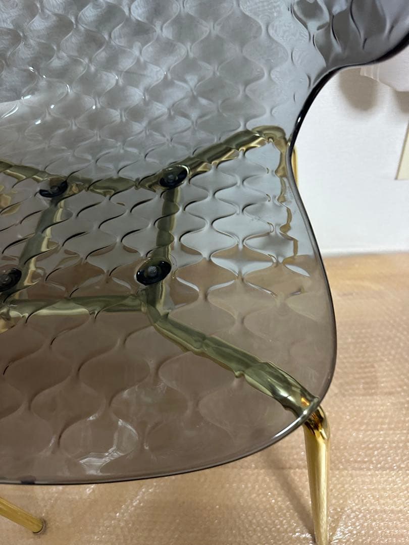 calligaris カリガリス サントロペ　チェア　スモークグレー ゴールド