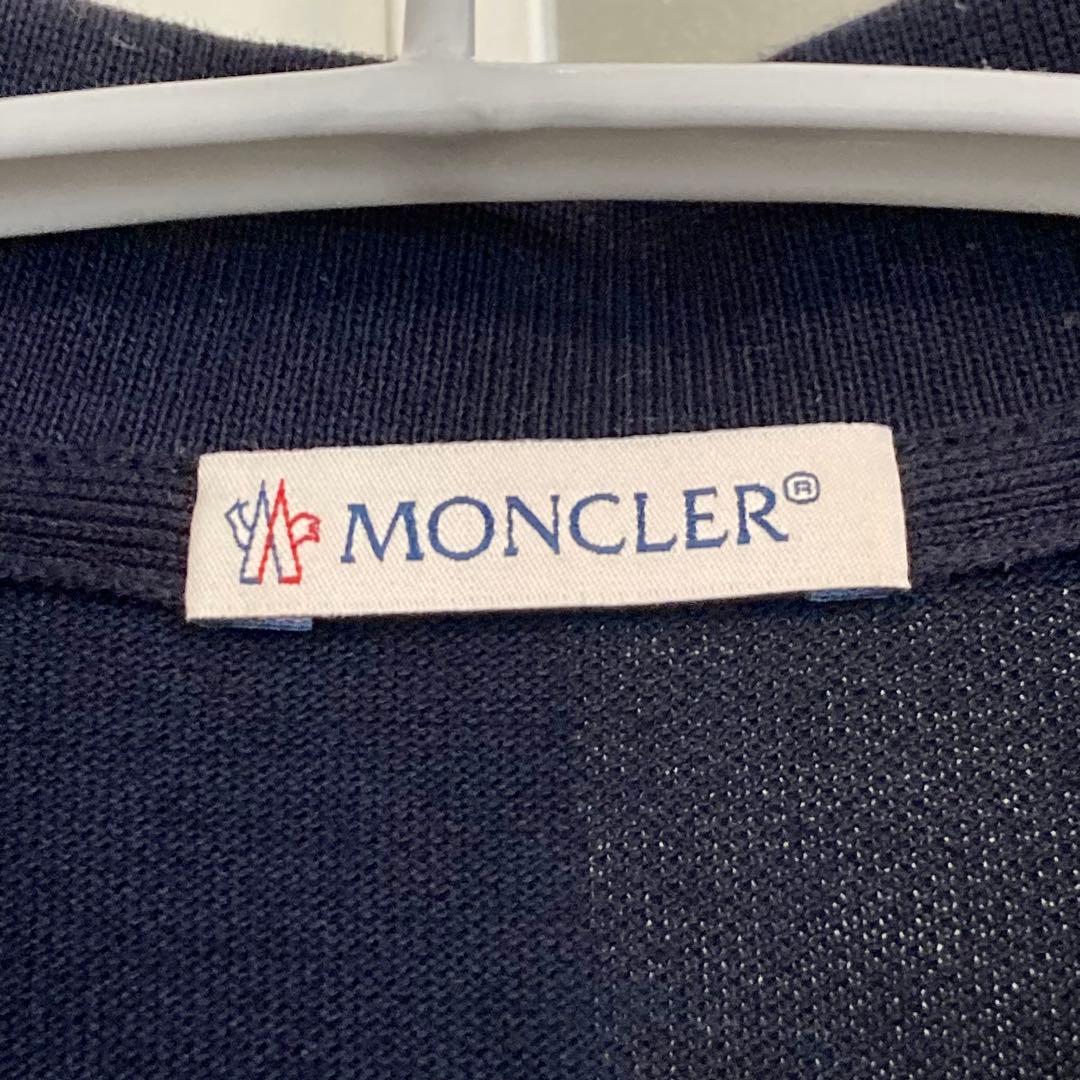 フ*ン様 【コード認証確認済み】MONCLER❁⃘トリコロールネイビー ポロシャ