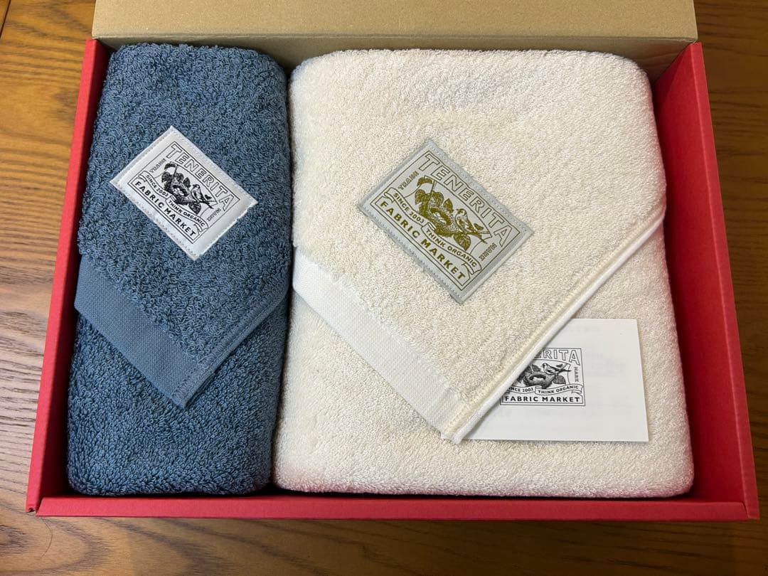 TENERITA 超甘撚り バスタオル&フェイスタオルの2枚セット　テネリータ