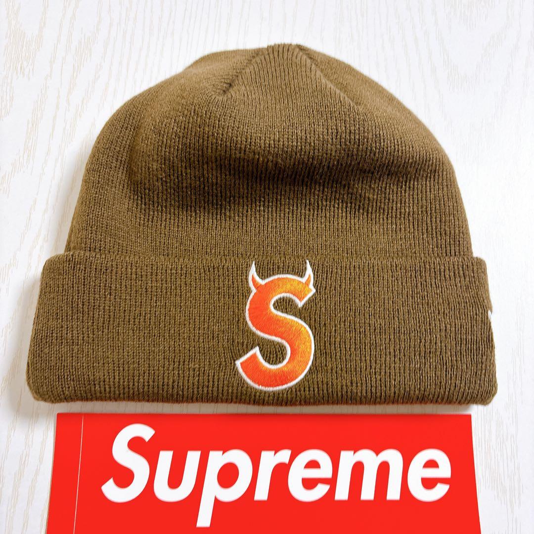 Supreme NEW ERA Sロゴ ツノ　デビル　ブラウン　オレンジ