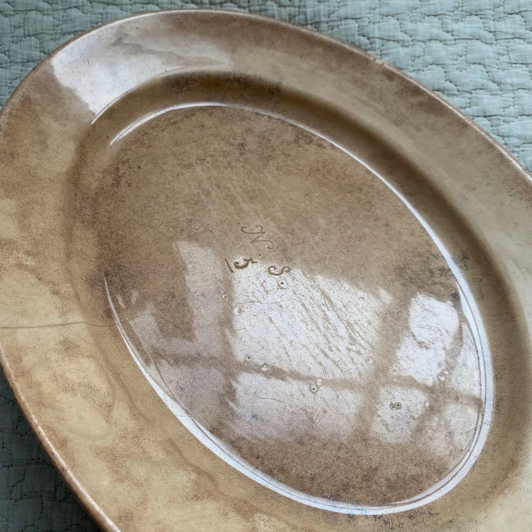 フランスアンティーク　楕円皿