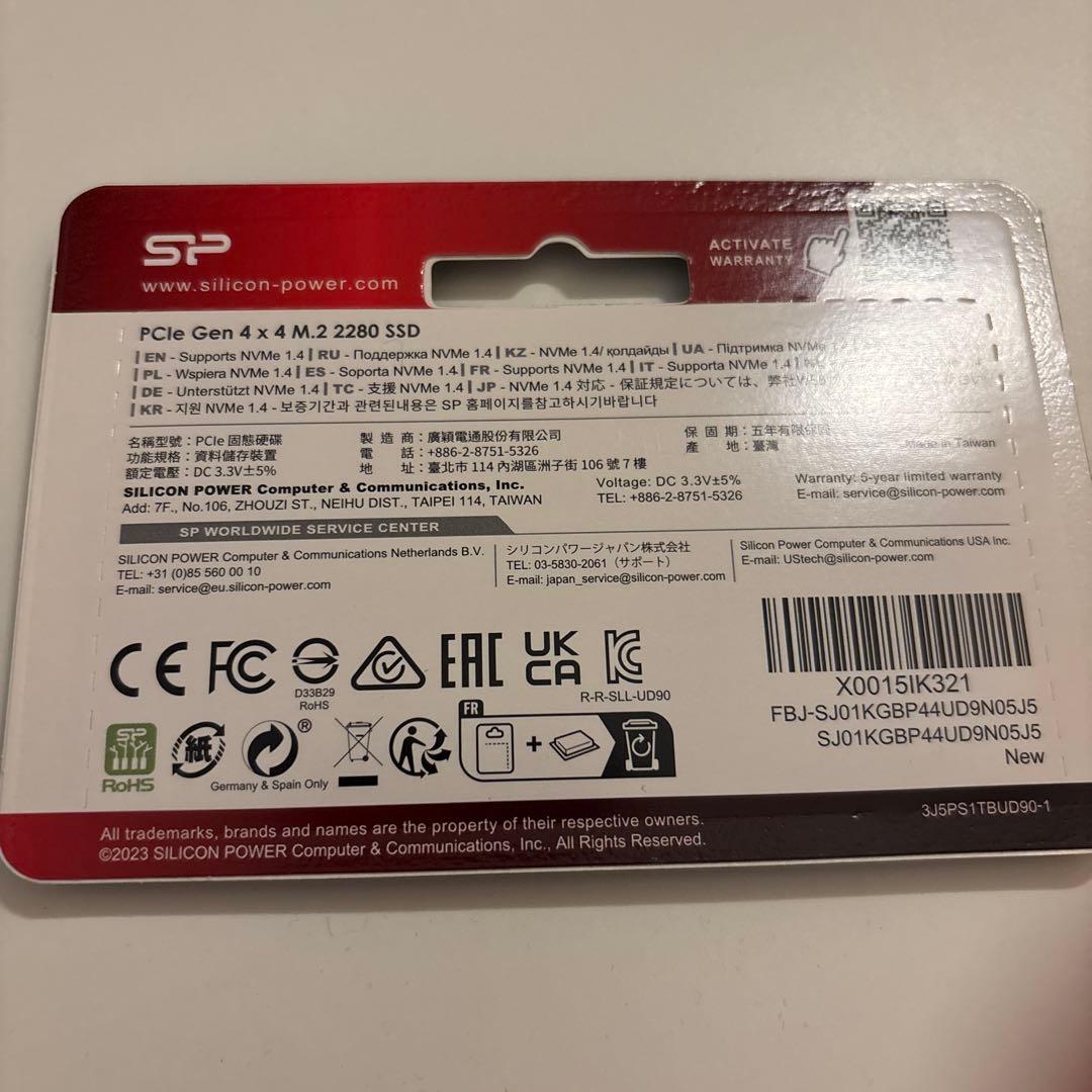 内蔵型SSD SP UD9N 1TB M.2 2280 SSD