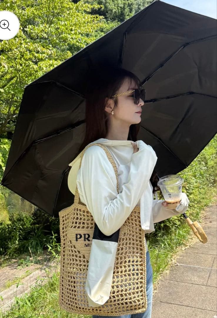 完全遮光　晴雨兼用　日傘　成瀬愛里　しいちゃん　100%遮光