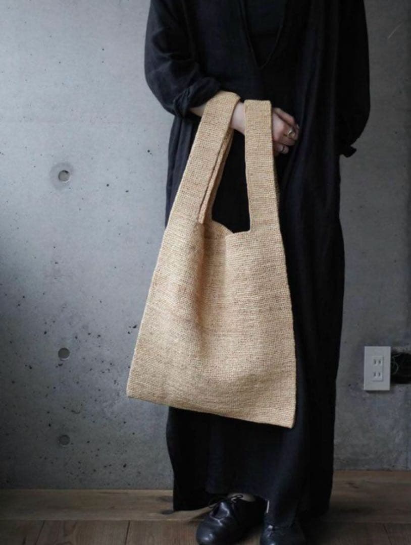美品★ seya. セヤ RAFFIA SHOPPING BAG ラフィア