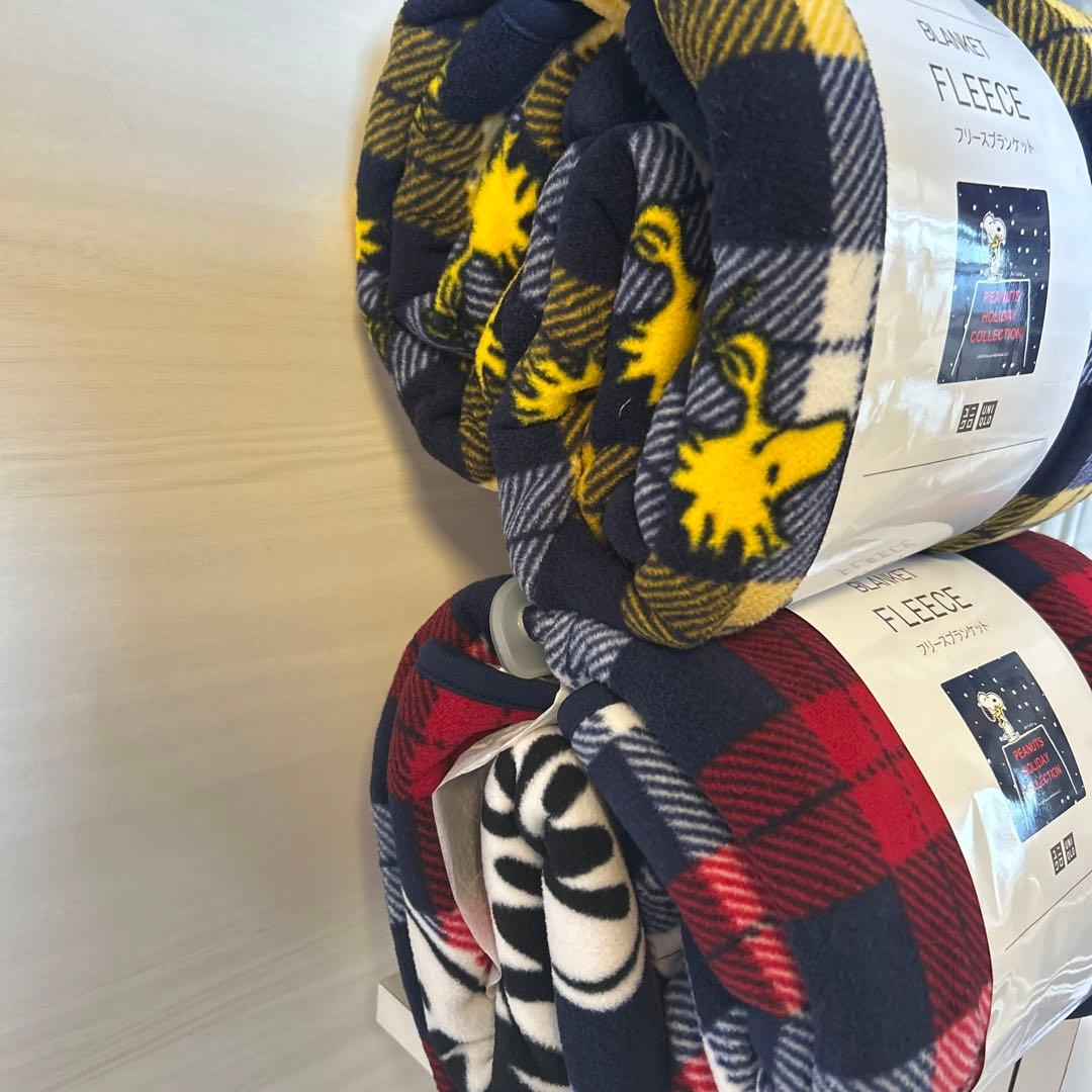 ユニクロスヌーピーフリースブランケット 2点セット