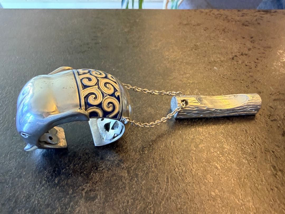 【希少】タイ・チェンマイ ゾウのナプキンリング＆箸置き 6個セット 丸太デザイン