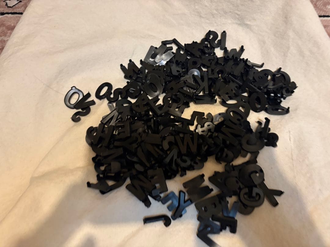 QUAKER STATE メニューボード　アメリカンヴィンテージ　文字パーツ付き