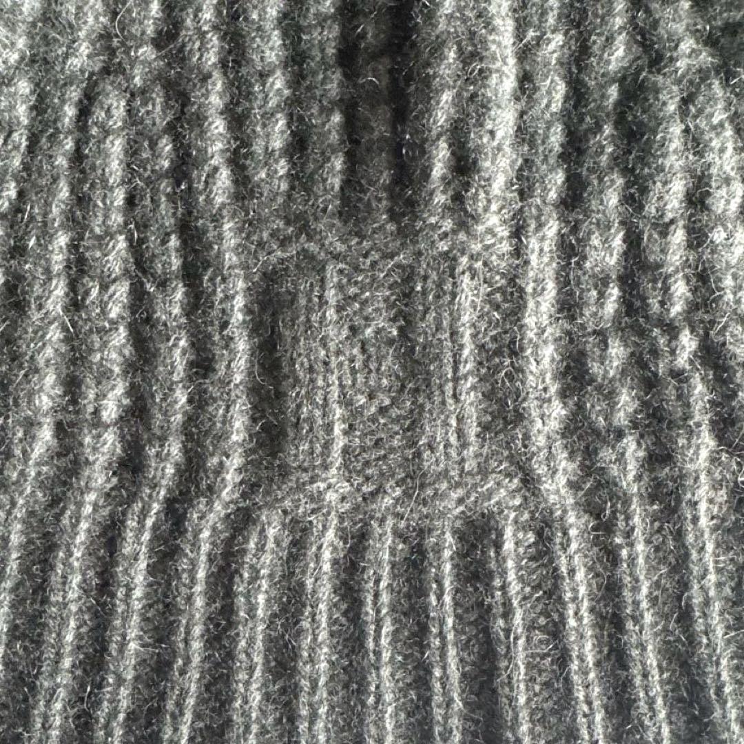 HERMES　カシミヤニット帽　Hマーク　ビーニー