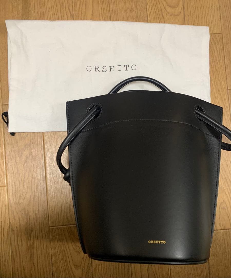 ORSETTO/オルセット　CORDAバケツBag　ブラック