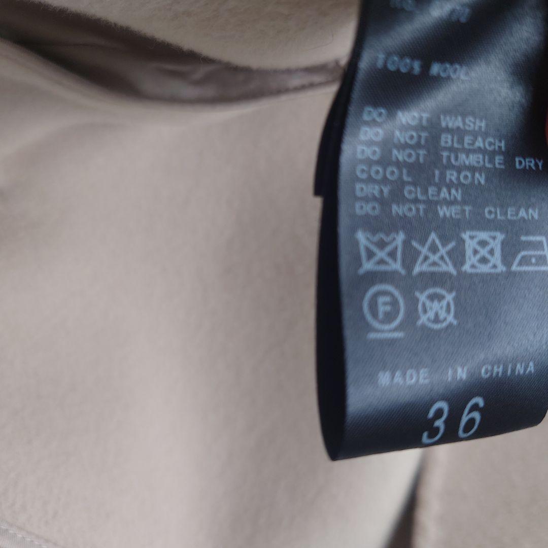 美品✨IENA スーパー160ダブルフェイス ショートコート ベージュ　36