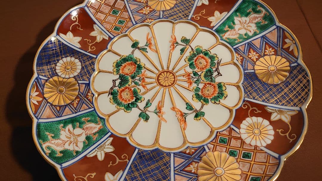 大聖寺伊万里　古伊万里　大皿　鑑賞陶器　１客