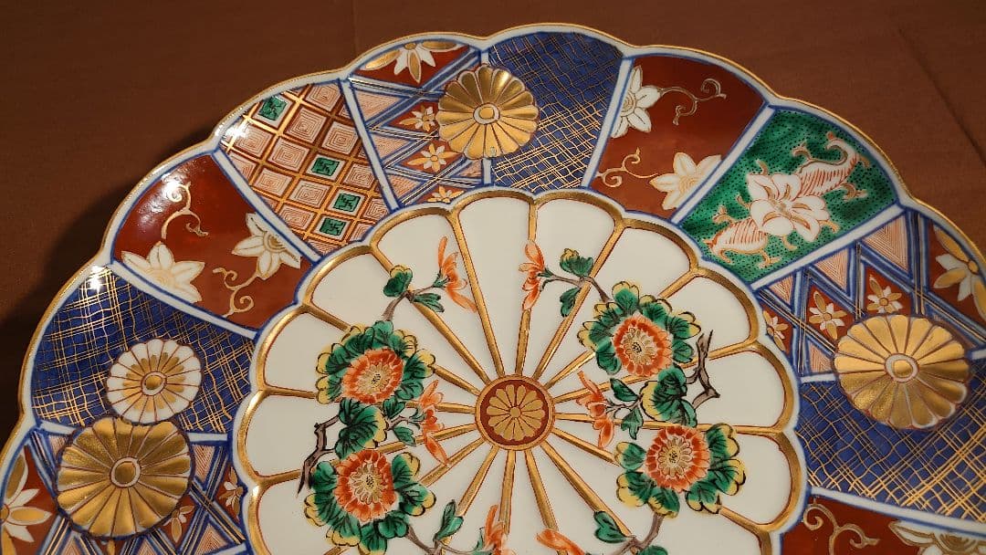 大聖寺伊万里　古伊万里　大皿　鑑賞陶器　１客