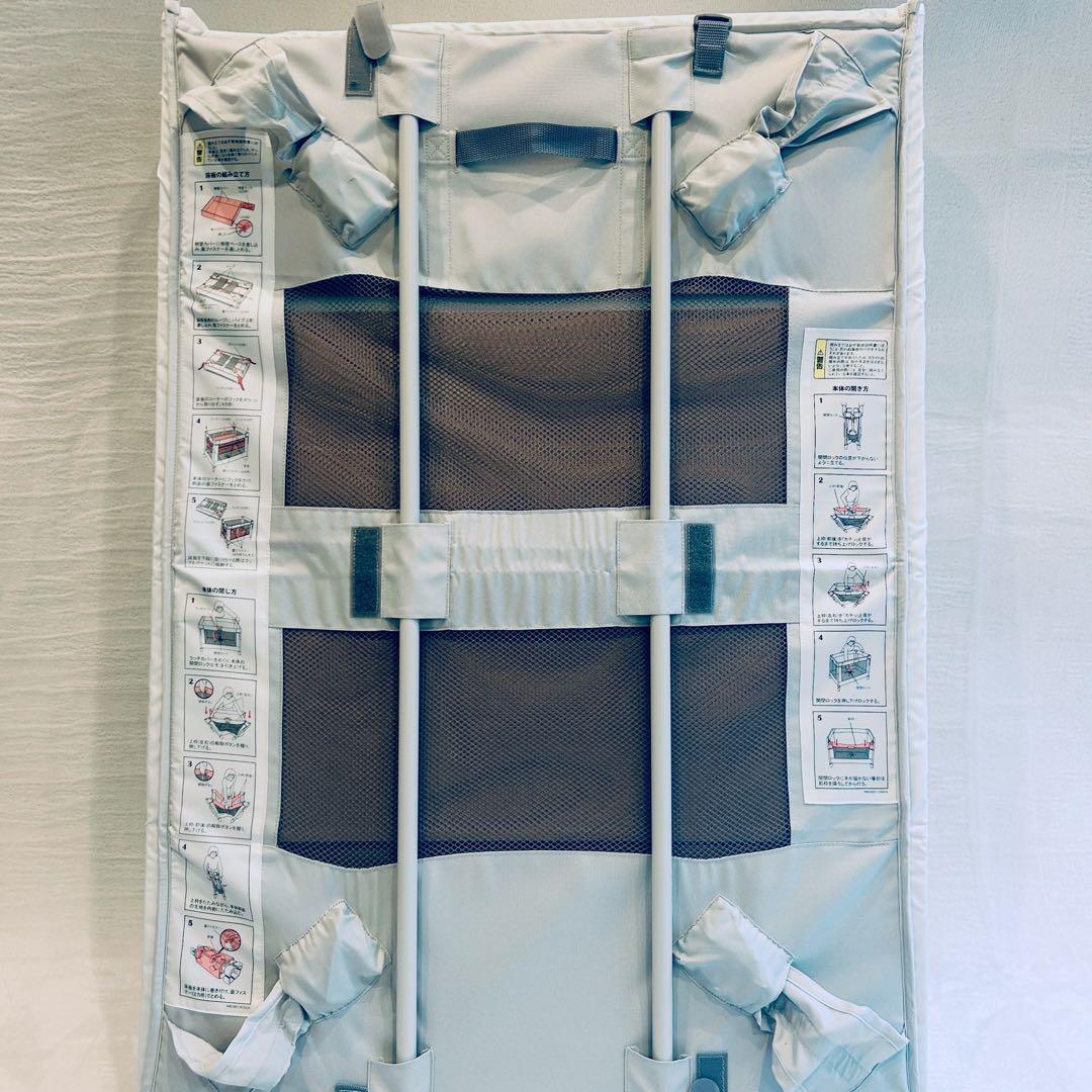 未使用級✨️ Aprica ココネルエアーAB グレーベアー ベビーベッド