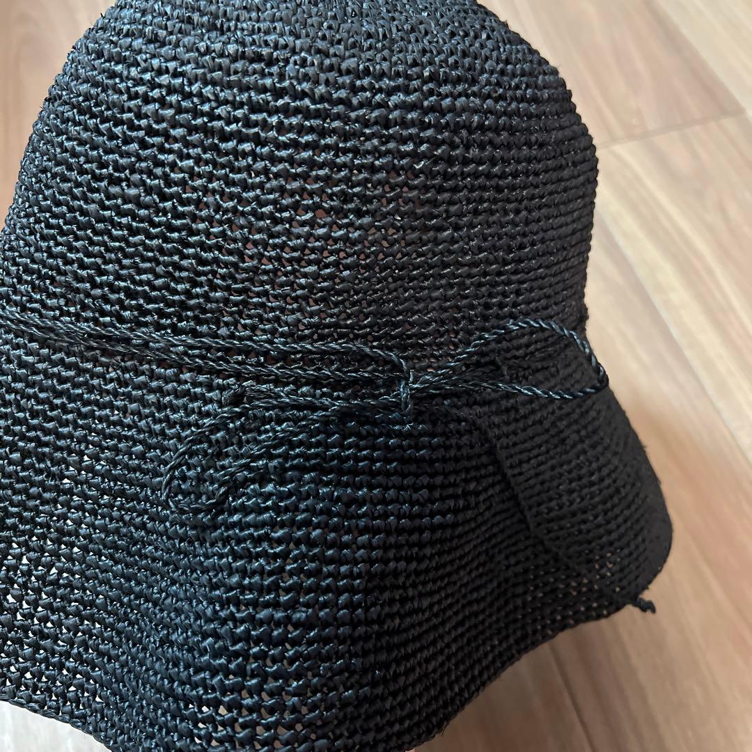 ヘレンカミンスキー　黒　麦わら帽子